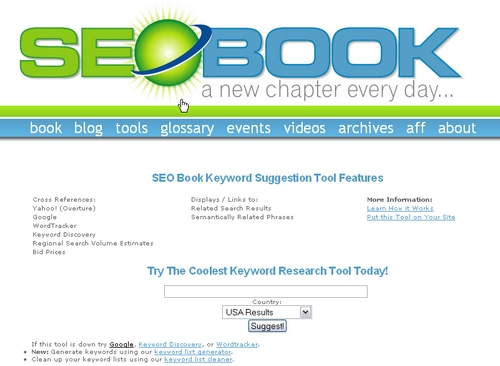 Seobook-keyword-tool