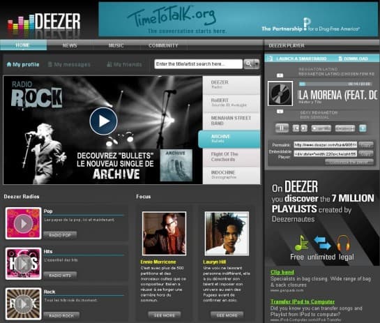 deezer.com - online zenehallgatás ingyen