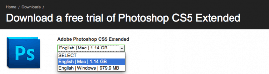 Adobe Photoshop CS5 ingyenes letöltés
