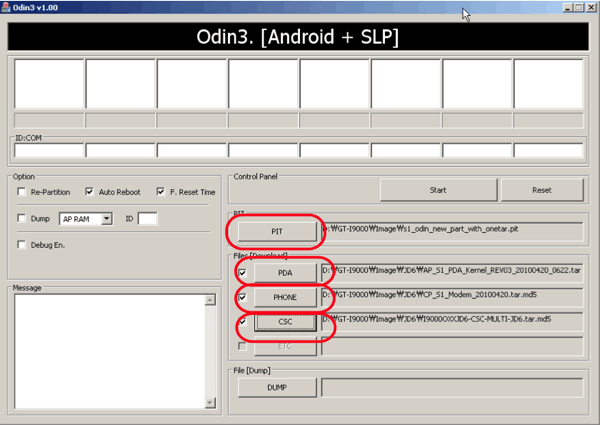 Android odin beállítása 1