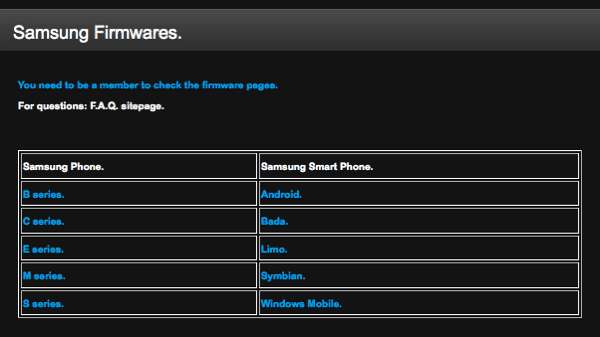 Samsung firmware