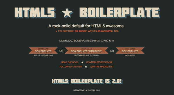 HTML5 Boilerplate 2.0