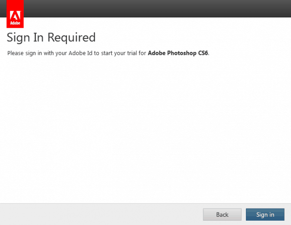 Photoshop CS6 beta telepítéshez kell az Adobe ID