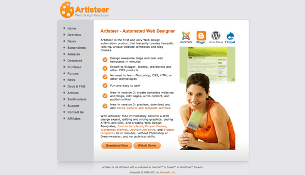 Artisteer - WordPress theme generátor program