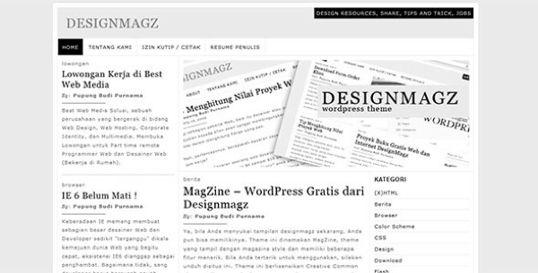MagZine wordpress theme (magazin)