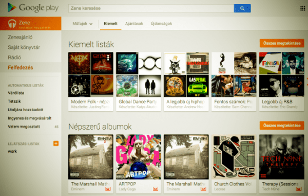 Google Music billentyűzet kódok (gyorsbillentyűk)