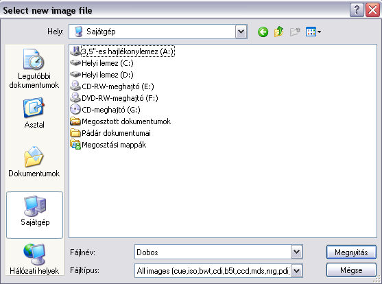 daemon tools - image file