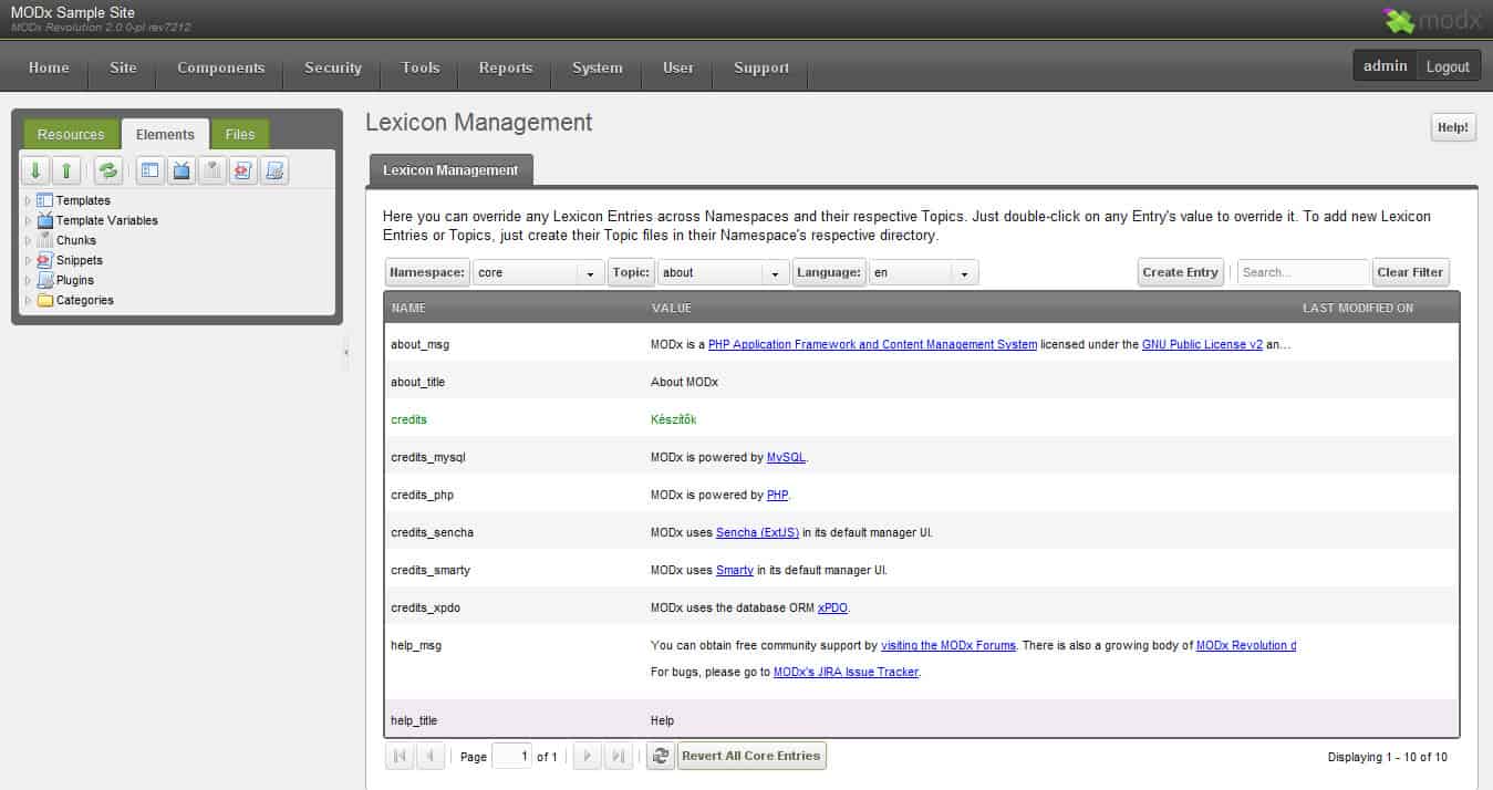 Lexicon Manager
