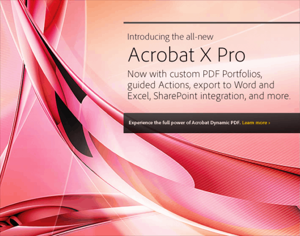 Adobe Acrobat X Adobe Acrobat X