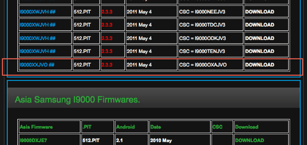 i9000xxjvo.png I9000xxjvo - android 2.3.3 firmware Samsung Galaxy S telefonra
