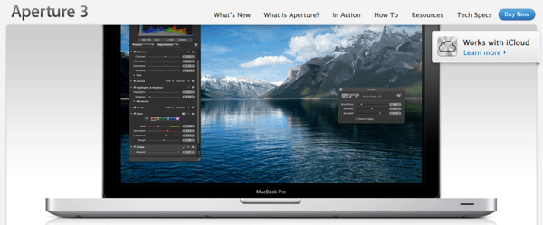 Aperture képkezelő és rendszerező program