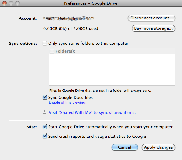 google-drive-beallitasok.png Google drive beállítások