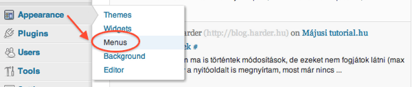 wp-admin-1.png Wordpress admin felület - menük