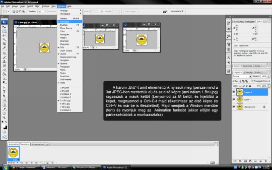 8 animált gif tutorial photoshop