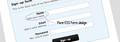 Egyszerű és tetszetős CSS FORM design
