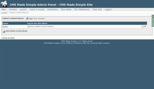 cms made simple - global content block
