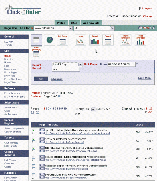 ClickAider 1. mintakép