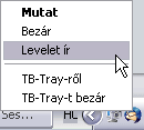 tray menü