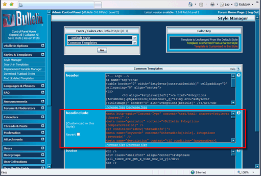 vbulletin theme készítés 5