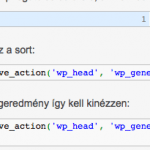 WordPress generator és content elrejtése