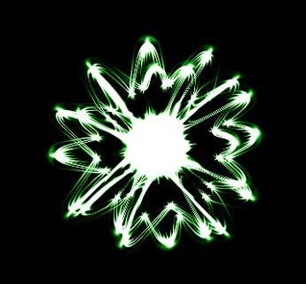 Absztrakt csillag effekt - végeredmény