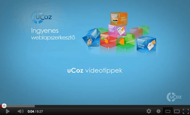 uCoz videótippek