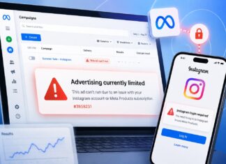 Meta hirdetés hiba #3858231: „Advertising currently limited